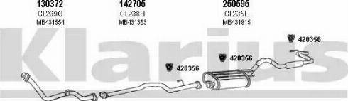 Klarius 210221E - Система випуску ОГ autocars.com.ua