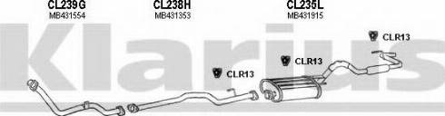 Klarius 210221U - Система випуску ОГ autocars.com.ua