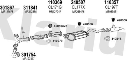 Klarius 210230E - Система випуску ОГ autocars.com.ua