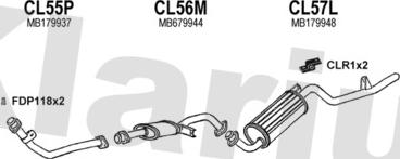 Klarius 210247U - Система випуску ОГ autocars.com.ua