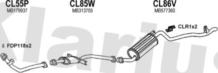 Klarius 210248U - Система випуску ОГ autocars.com.ua