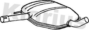 Klarius 210292 - Середній глушник вихлопних газів autocars.com.ua