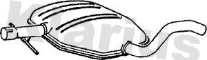 Klarius VW413D - Середній глушник вихлопних газів autocars.com.ua
