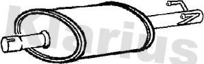 Klarius 210875 - Средний глушитель выхлопных газов autodnr.net