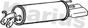 Klarius 210903 - Глушник вихлопних газів кінцевий autocars.com.ua