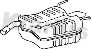 Klarius 210930 - Глушник вихлопних газів кінцевий autocars.com.ua