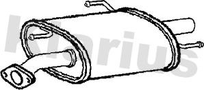 Klarius 210934 - Глушник вихлопних газів кінцевий autocars.com.ua