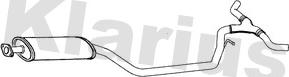 Klarius 211163 - Середній глушник вихлопних газів autocars.com.ua