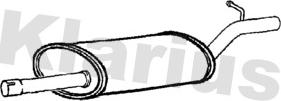 Klarius 211173 - Середній глушник вихлопних газів autocars.com.ua