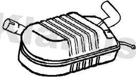 Klarius 211621 - Середній глушник вихлопних газів autocars.com.ua