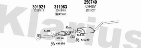 Klarius 220039E - Система випуску ОГ autocars.com.ua