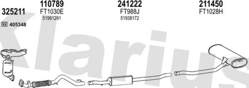 Klarius 220064E - Система випуску ОГ autocars.com.ua