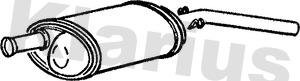 Klarius 220201 - Глушник вихлопних газів кінцевий autocars.com.ua