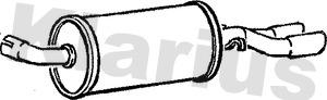 Klarius 220 270 - Глушник вихлопних газів кінцевий autocars.com.ua