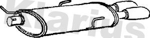 Klarius 220329 - Глушник вихлопних газів кінцевий autocars.com.ua