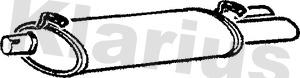 Klarius 220334 - Глушник вихлопних газів кінцевий autocars.com.ua