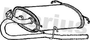 Klarius 220681 - Глушник вихлопних газів кінцевий autocars.com.ua