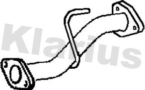 Klarius 221695 - Середній глушник вихлопних газів autocars.com.ua