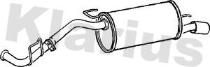 Klarius 240552 - Глушник вихлопних газів кінцевий autocars.com.ua
