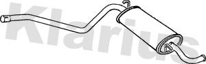 Klarius 240304 - Глушник вихлопних газів кінцевий autocars.com.ua