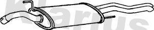 Klarius 240546 - Глушник вихлопних газів кінцевий autocars.com.ua