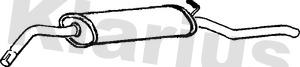 Klarius 240671 - Глушник вихлопних газів кінцевий autocars.com.ua