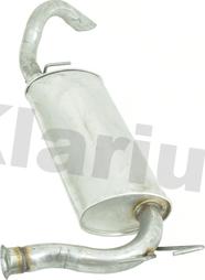 Klarius RN887X - Глушник вихлопних газів кінцевий autocars.com.ua