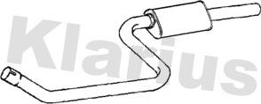 Klarius 241141 - Середній глушник вихлопних газів autocars.com.ua