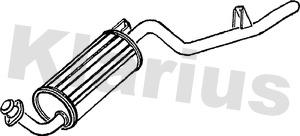 Klarius 250049 - Глушник вихлопних газів кінцевий autocars.com.ua