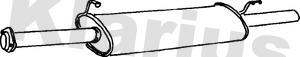 Klarius 250103 - Середній глушник вихлопних газів autocars.com.ua