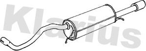 Klarius 250406 - Глушник вихлопних газів кінцевий autocars.com.ua
