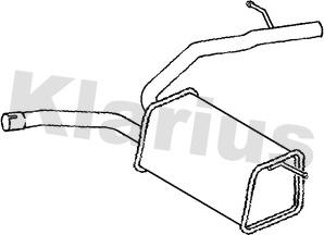 Klarius 250823 - Глушитель выхлопных газов, конечный avtokuzovplus.com.ua