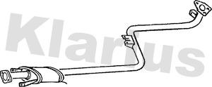 Klarius 260440 - Середній глушник вихлопних газів autocars.com.ua