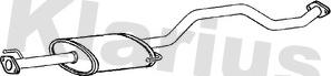 Klarius 261033 - Середній глушник вихлопних газів autocars.com.ua