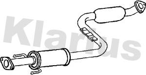Klarius 261122 - Середній глушник вихлопних газів autocars.com.ua
