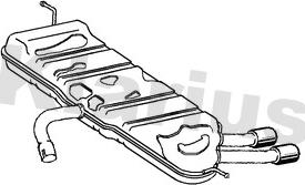 Klarius 261246 - Глушитель выхлопных газов, конечный avtokuzovplus.com.ua