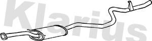 Klarius 270014 - Глушник вихлопних газів кінцевий autocars.com.ua