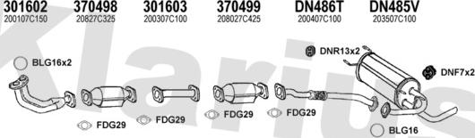 Klarius 270359U - Система выпуска ОГ avtokuzovplus.com.ua