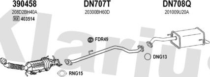 Klarius 270609U - Система випуску ОГ autocars.com.ua