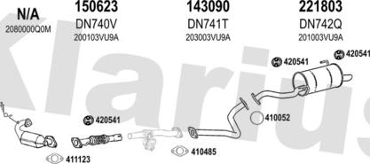 Klarius 270631E - Система випуску ОГ autocars.com.ua