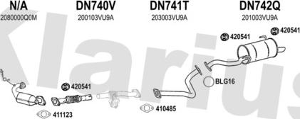 Klarius 270631U - Система випуску ОГ autocars.com.ua