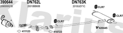 Klarius 270643U - Система выпуска ОГ avtokuzovplus.com.ua