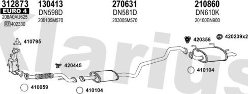 Klarius 270679E - Система випуску ОГ autocars.com.ua