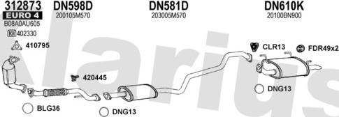 Klarius 270679U - Система випуску ОГ autocars.com.ua