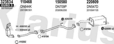 Klarius 270697E - Система випуску ОГ autocars.com.ua