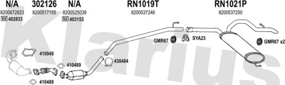 Klarius 270706U - Система випуску ОГ autocars.com.ua