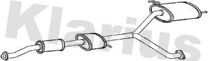 Klarius 270730 - Глушник вихлопних газів кінцевий autocars.com.ua