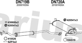Klarius 270772U - Система випуску ОГ autocars.com.ua