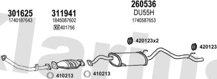 Klarius 300040E - Система випуску ОГ autocars.com.ua