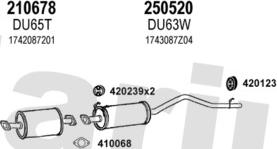 Klarius 300043E - Система випуску ОГ autocars.com.ua